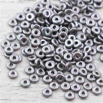 O bead donut 4x1mm Alabaster Pastel Lt. Grey [2,5g]