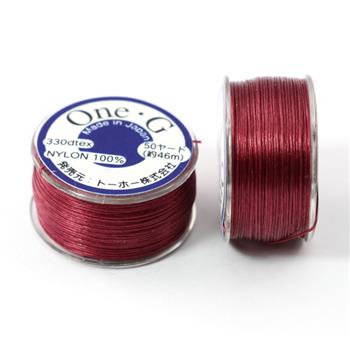 One-G nici nylonowe burgundy 0,25mm [szpula 46m]