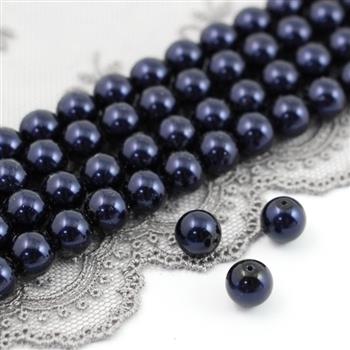 Preciosa Nacre Round Pearl Maxima Dark Blue 4mm [10szt]