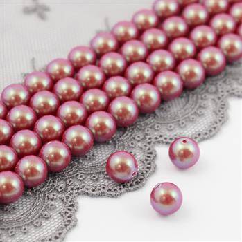 Preciosa Nacre Round Pearl Maxima Pearlescent Red 6mm [6szt]