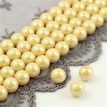 Preciosa Nacre Round Pearl Maxima Pearlescent Yellow 8mm [4szt]