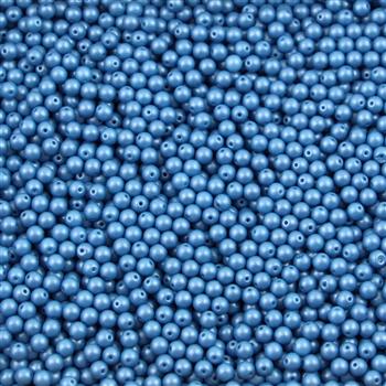 Round Beads Powdery - Ocean 3mm [50szt]