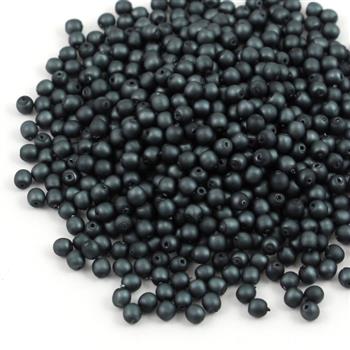 Round Beads Velvet Steel 3mm [50szt]