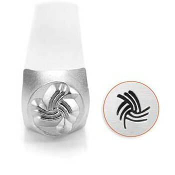 Stempel do metalu Impress Angled Swirl Line Texture 6mm