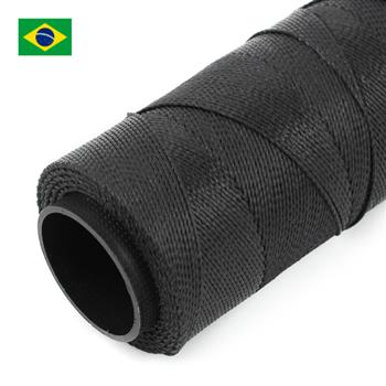 Sznurek do makramy brazylijski woskowany Black 1mm [1metr]