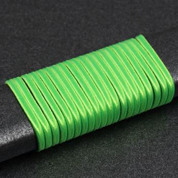 Sznurek sutasz chiński 3mm zielony neon [1 metr]