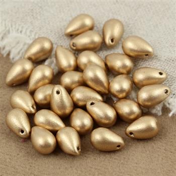 Teardrops Beads Aztec Gold 9x6mm [20szt]