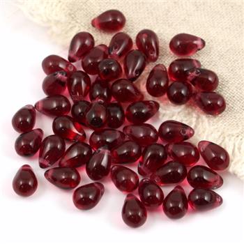 Teardrops Beads Fuchsia 9x6mm [20szt]