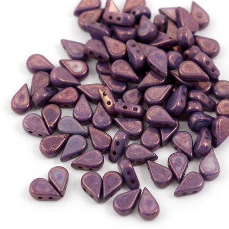 Amos par Puca 5x8mm Opaque Mix Amethyst Gold Ceramic Look [20szt]