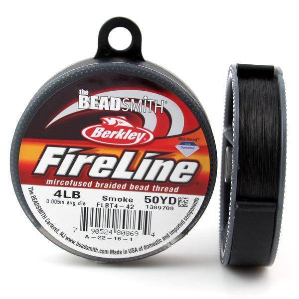 Beadsmith Fireline nić żyłkowa smoke 0,15mm  / 45m