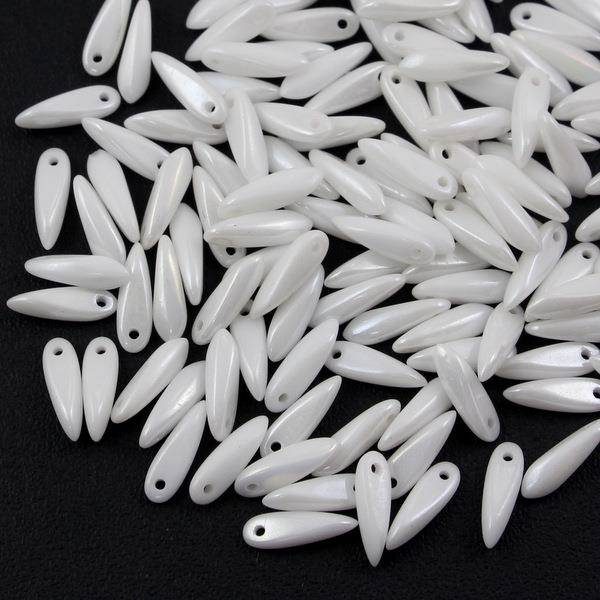 Dagger Chalk White Shimmer 3x10mm [20szt]