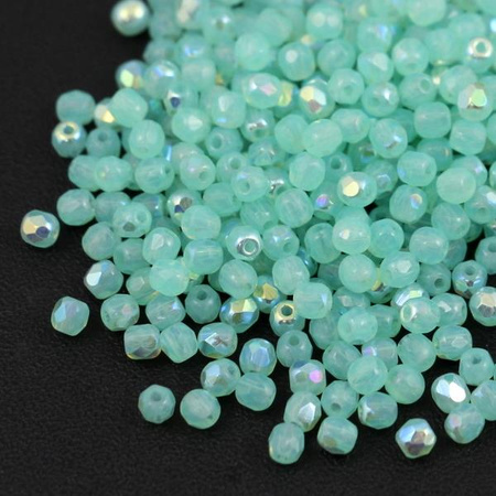 Fire Polish 3mm Aqua Opal AB [40szt]