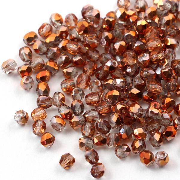 Fire Polish 4mm Crystal Sunset [40szt]