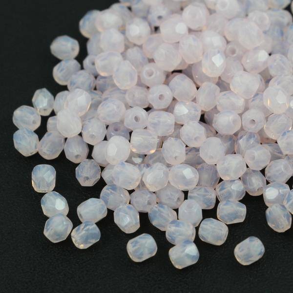 Fire Polish 4mm Pink Opal [20szt]