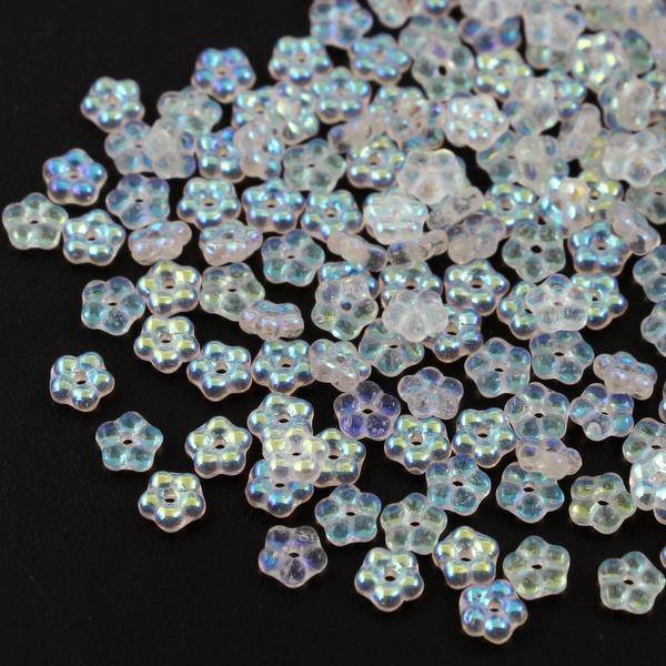 Forget me not Beads Crystal AB 5mm [50szt]