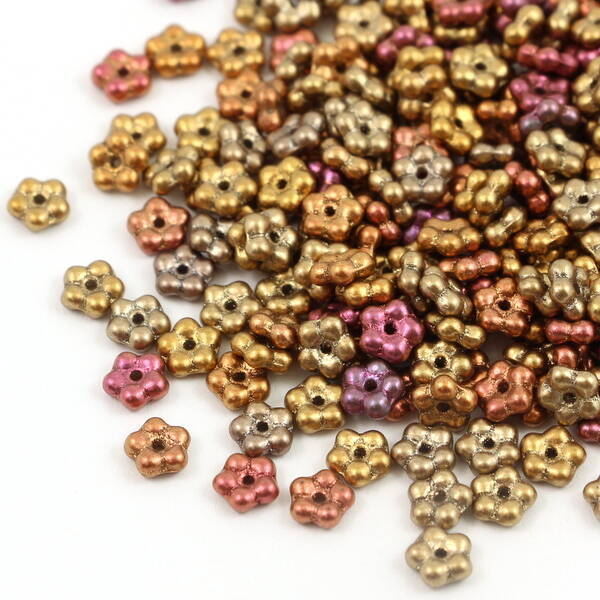 Forget me not Beads Metallic Mix 5mm [50szt]