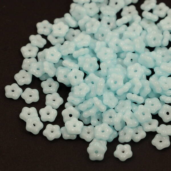 Forget me not Beads Milky Blue 5mm [50szt]