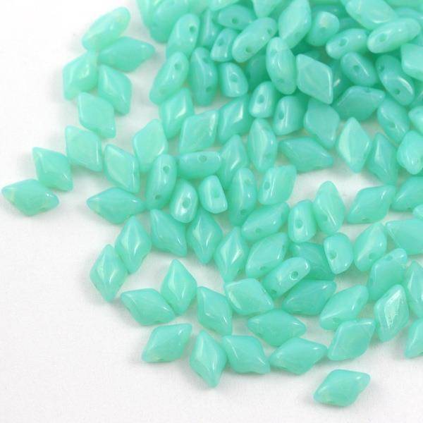 GemDuo 5x8mm Green Aqua Opal [20szt]