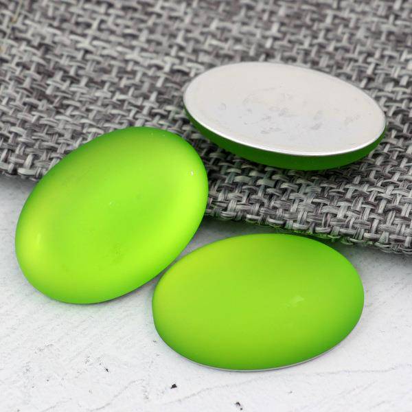 Kaboszon Lunasoft owal lime 25x18mm