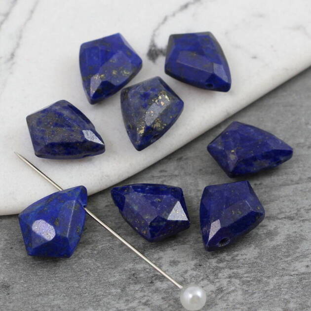 Lapis lazuli łezka fasetowana 14x10mm [para]