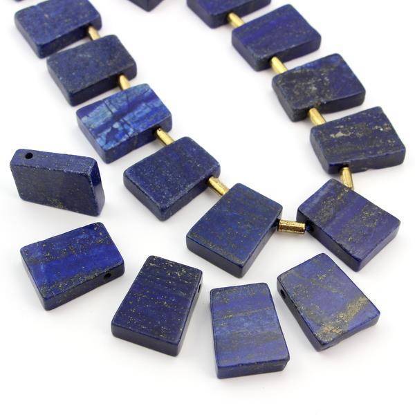 Lapis lazuli z pirytem trapez 28x21mm