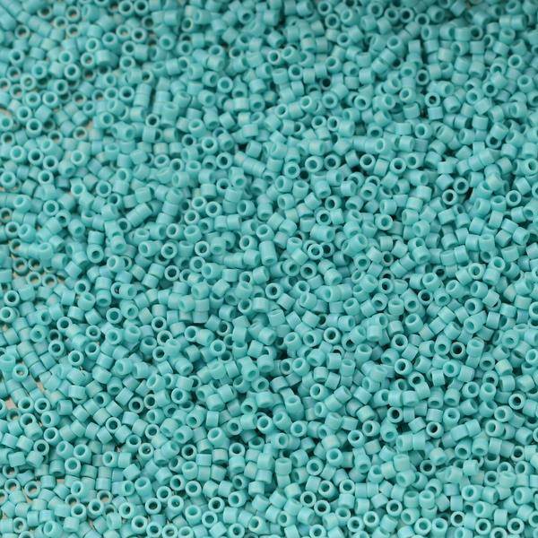 Miyuki Delica 11/0 Opaque Turquoise AB Matted [5g]