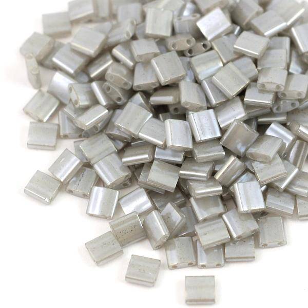 Miyuki Tila Beads 5x5x1,9mm Silver Grey Ceylon [30szt]