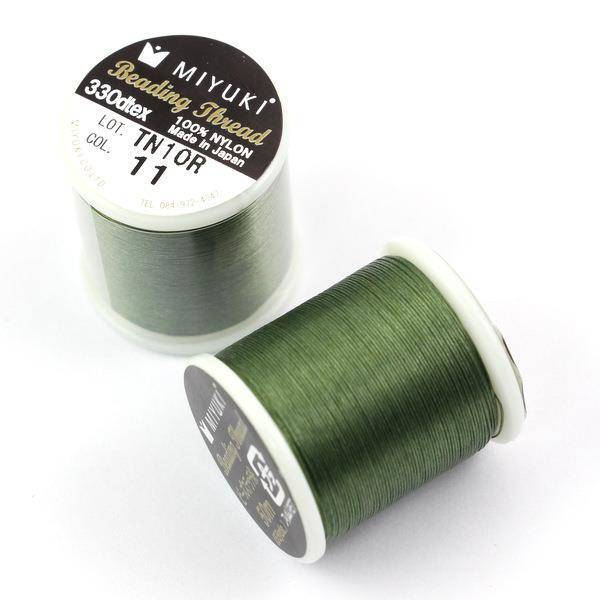 Miyuki nici nylonowe green 0,2mm [szpula 50m]