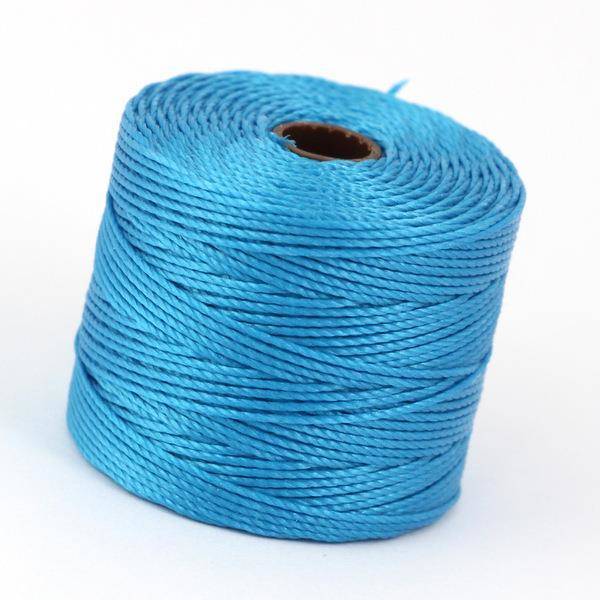 Nici nylonowe S-Lon heavy twist bead/mac cord BERMUDA BLUE 0,5mm/70m [szpula]