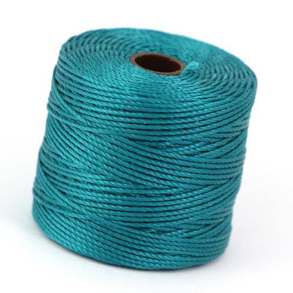 Nici nylonowe S-Lon heavy twist bead/mac cord TEAL 0,5mm/70m [szpula]