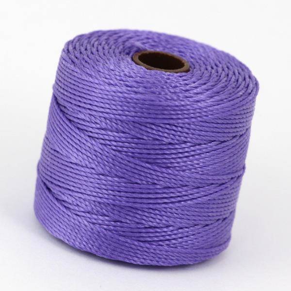 Nici nylonowe S-Lon heavy twist bead/mac cord VIOLET  0,5mm/70m [szpula]