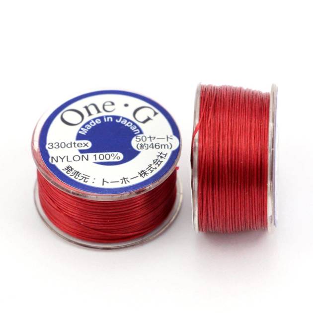 One-G nici nylonowe red 0,25mm [szpula 46m]