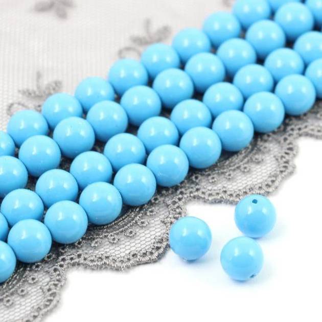 Preciosa Nacre Round Pearl Maxima Aqua Blue 4mm [10szt]