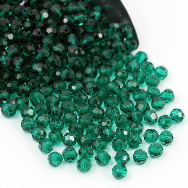 Preciosa Round Bead Emerald 4mm [10szt]