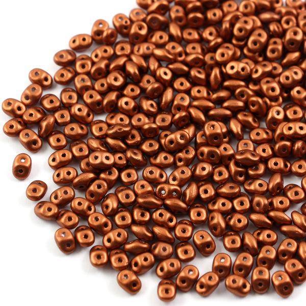 SuperDuo 2.5x5mm Matte Metallic Dark Copper [5g]