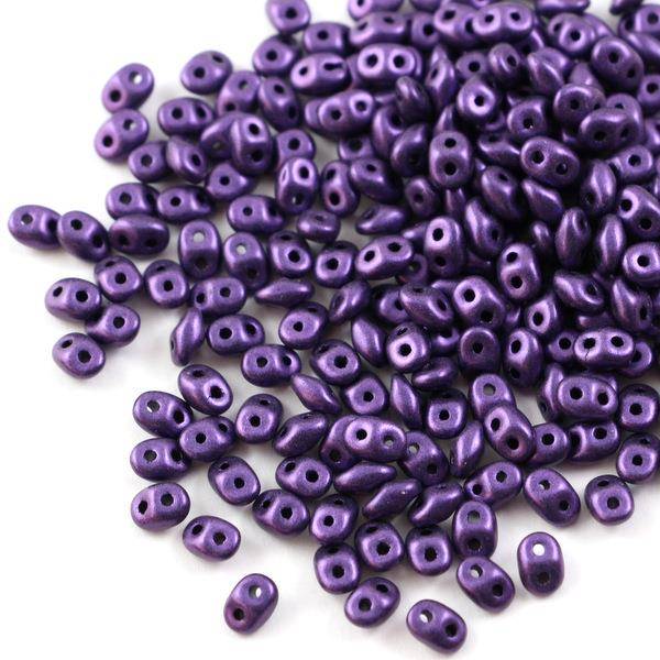 SuperDuo 2.5x5mm Metallic Suede Purple [5g]