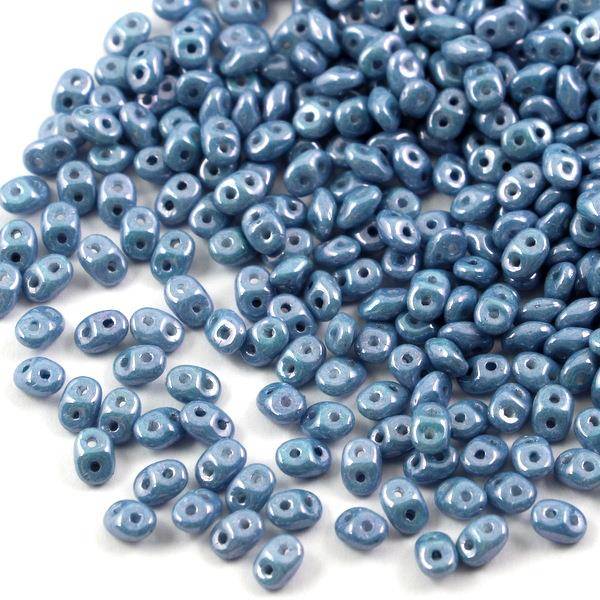 SuperDuo 2.5x5mm Opaque Luster Blue [5g]