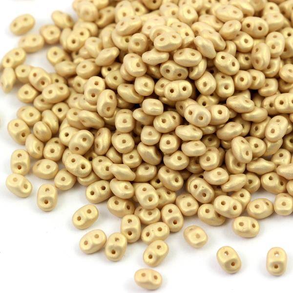 SuperDuo 2.5x5mm Powdery - Light Gold [5g]