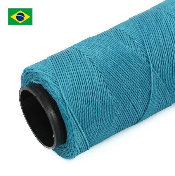 Sznurek do makramy brazylijski woskowany Aqua 1mm [1metr]