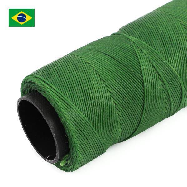 Sznurek do makramy brazylijski woskowany Grass Green 1mm [1metr]