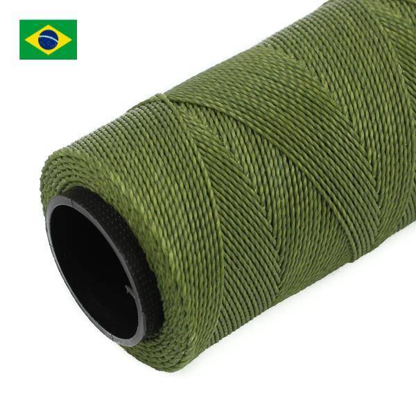 Sznurek do makramy brazylijski woskowany Olive 1mm [1metr]