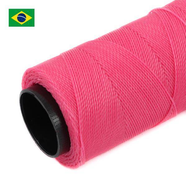 Sznurek do makramy brazylijski woskowany Pink 1mm [1metr]