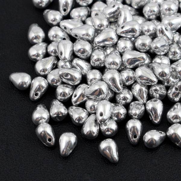 Teardrops Beads Crystal Full Labrador 6x4mm [20szt]