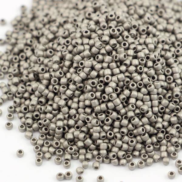 Toho Round 11/0 Metallic Frosted Antique Silver [10g]