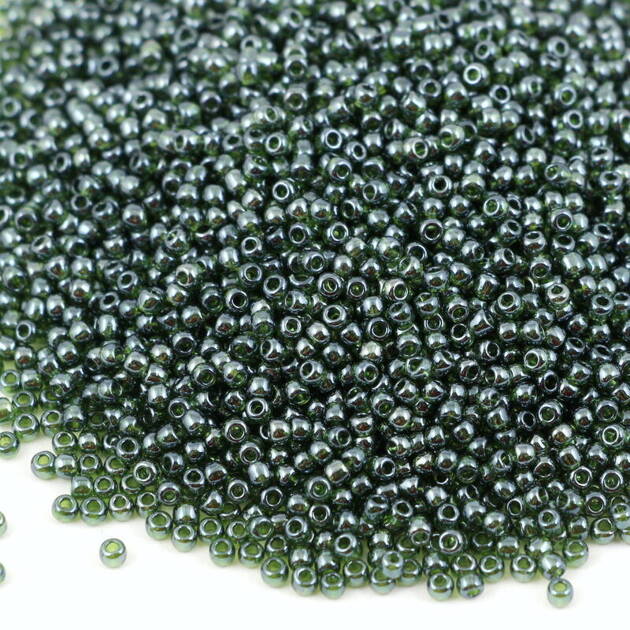 Toho Round 11/0 Transparent-Lustered Olivine [10g]