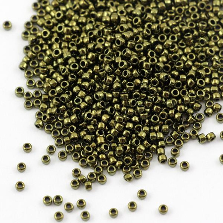 Toho Round 15/0 Gold Lustered Dark Antique Bronze [5g]